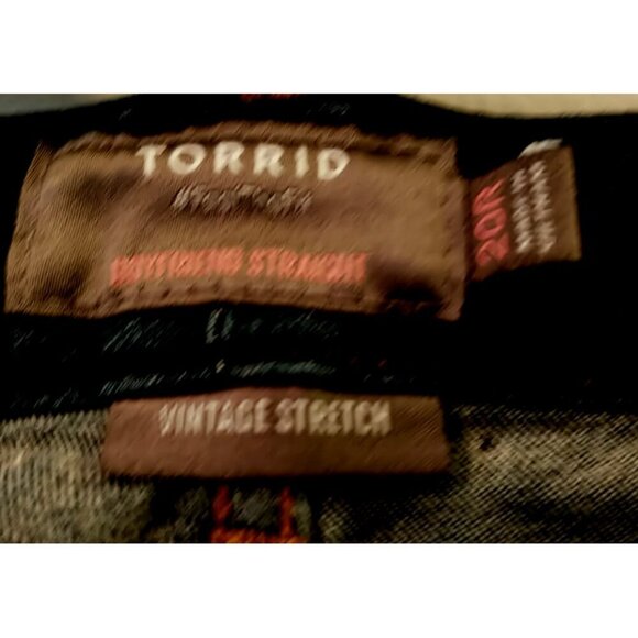 Torrid Women's Jeans Blue Vintage Stretch Boyfriend Straight Pockets - 20R - Picture 3 of 6